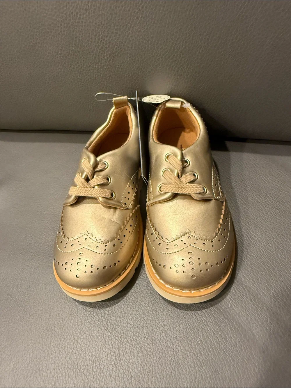 The Modern Moments by Gerber Toddler Girl Oxford Dress Shoes Metallic Gold New